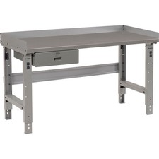 Global Industrial Workbench Steel Square Edge Top Drawer 48"W x 30"D Gray