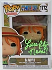 Funko Pop! One Piece Nami #1772 Signed by Luci Christian W/ Protector JSA