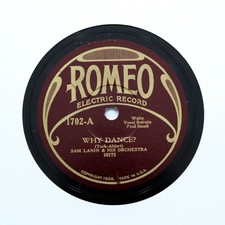 SAM LANIN & HIS ORCHESTRA "Why Dance? / Sweet And Lovely" (EE+) ROMEO 1702 [78]
