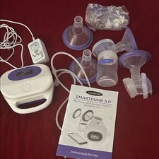 Lansinoh Smartpump 3.0 Electric Breast Pump Set - Purple and White