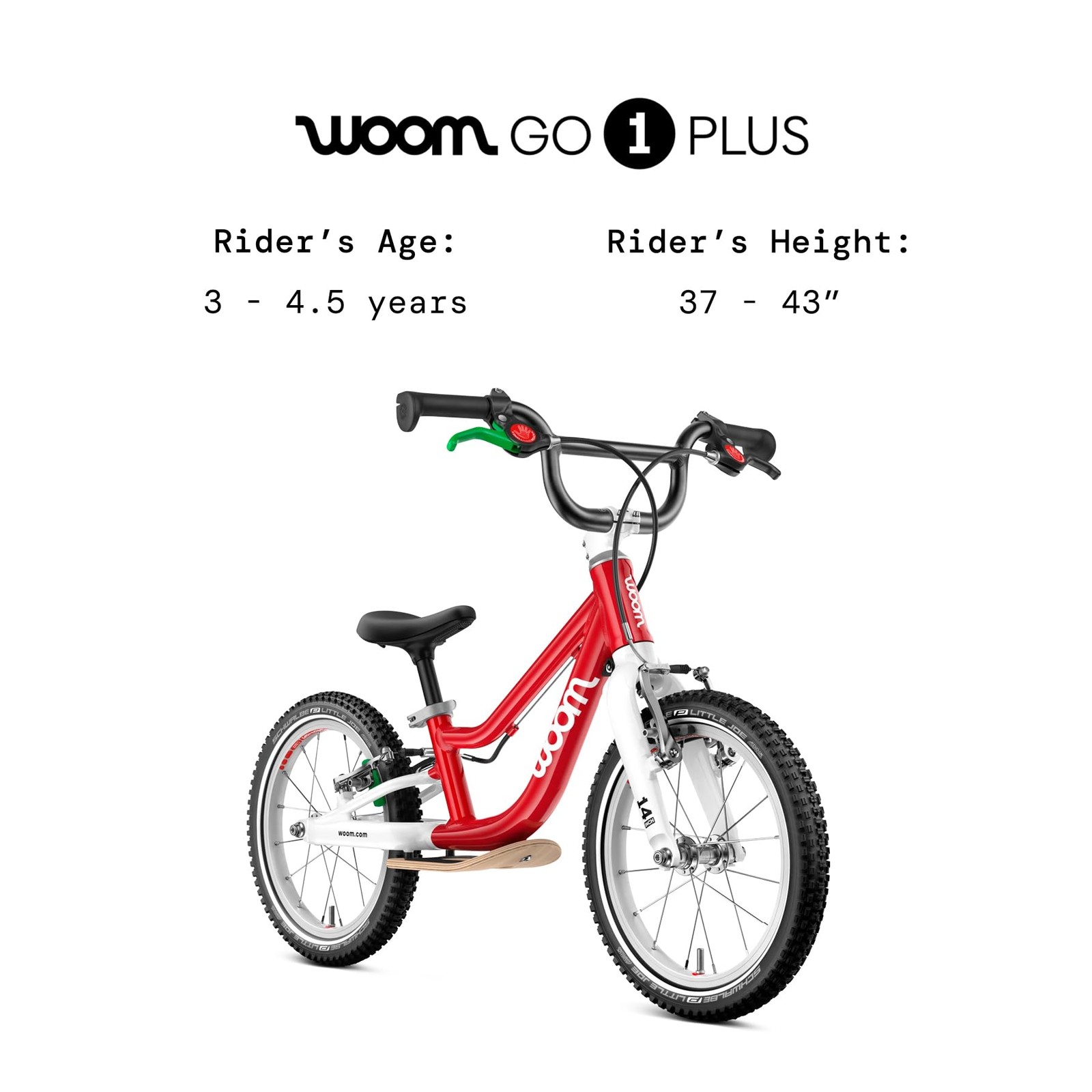 GO 1 Plus Balance Bike for Children 3 to 4.5 Years Old, 14-Inch Lightweight B... thumbnail 2