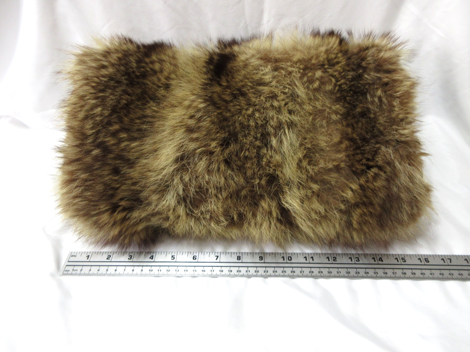 Vintage Raccoon Fur or Fox Fur Large Muff Hand Warmer in Excellent Condition!