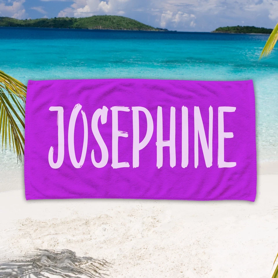 Personalized Beach Towel | Bath Towel | Pool Towel | Bridal | Vacation - Image 2 of 4