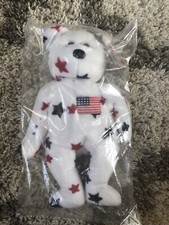 TY Beanie Baby GLORY Bear American Flag Embroidered Patch 1997