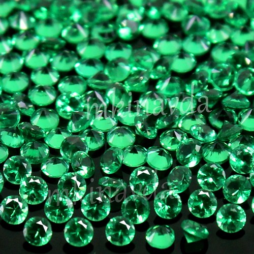 Natural MUZO Colombian Green Emerald 2,40 mm redondo certificado piedras prec... - Imagen 5 de 7