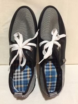 SHOENS Men\'s Oxford Shoes Loafer Casual Sneakers Black White Size 9 SHOENS Mens Oxford Shoes Loafer Casual Sneakers Black White  main image 4
