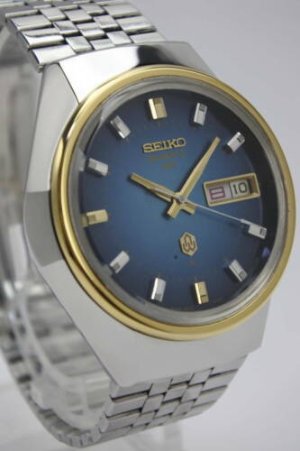 Seiko 3863-7020 Vintage Day Date Rare Used Quartz Mens Watch Authentic  Working
