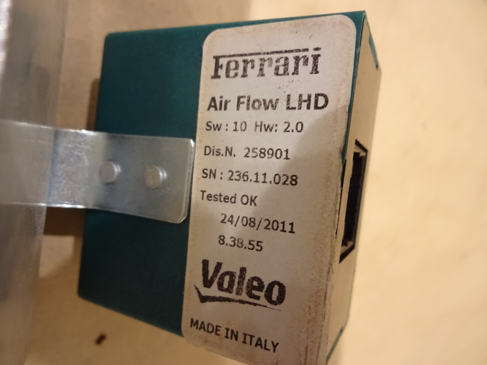 Ferrari 458  Vent Control Module /  ECU / Air Flow - P/N 258901