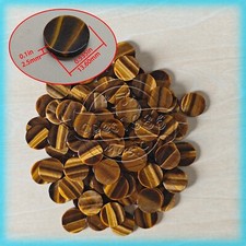 50 pcs trumpet finger key inlay buttons for repair parts Tigereye stone