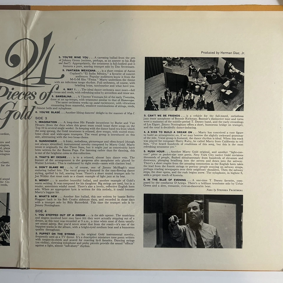 Marty Gold And His Orchestra Play 24 Pieces Of Gold Rca ( R253) - Image 4 of 4