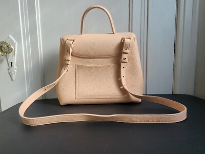 Polene Numero Un Brand New Nude Pink Leather Top-Handle Bag Polène | Bag - Numéro Un - Textured Pink – Polène US main image 2