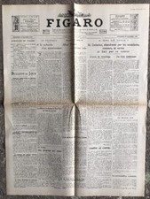 N143 The Front Page Of The Newspaper LE FIGARO October 30 1929