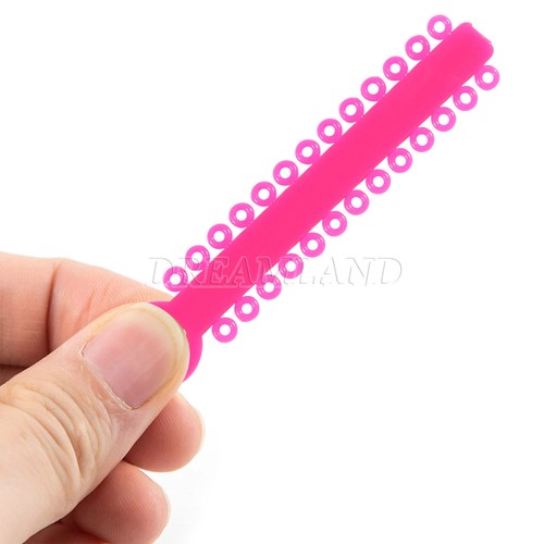 1040 Stck. Ligaturkrawatte Zahnkieferorthopädie Ring Elastisch Latexbänder 45 Farben - Bild 316 von 496