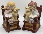 Vintage UCGC Child's Bedtime Storybook Porcelain Girl & Boy Figurine — photo 1