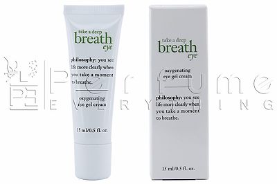 PHILOSOPHY Take a Deep Breath Oxygenating Eye Gel Cream 15ml / 0.5 .oz NIB