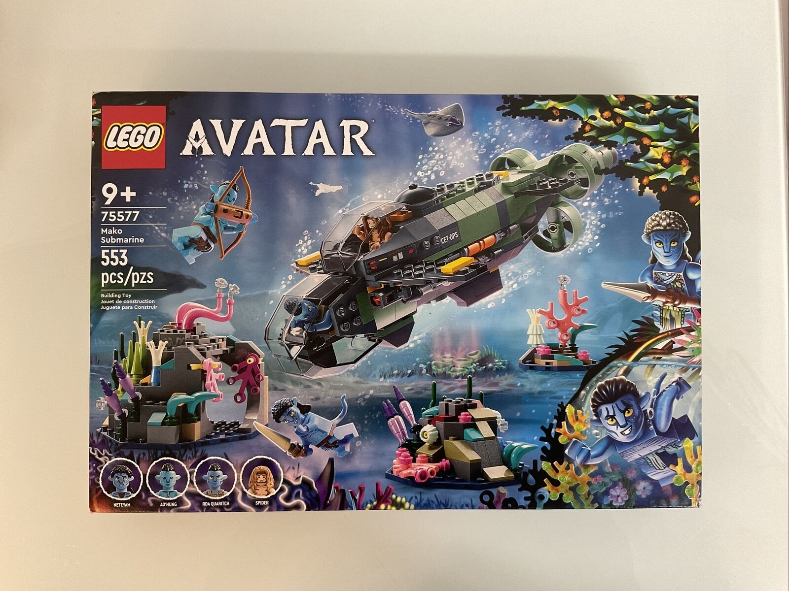 LEGO Avatar The Way of Water Mako Submarine​ 75577 Buildable Toy Model (553 Pcs)