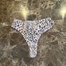 NWT VTG 80s 90s Delicates Satin Vibes panties Size S Sissy Silky Leopard
