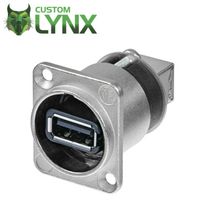 Neutrik NAUSB-W USB A to B Gehäuse Panel Mount reversibel - Durchführung. D Type.