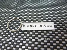 ONLY IN A - Custom Hand Stamped Aluminum Key Chain For JEEP lovers!