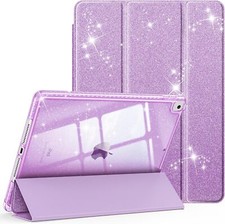 Case for Apple iPad 9th 2021 8th 7th 10.2'' Glittering Sparkly Clear Back Cover