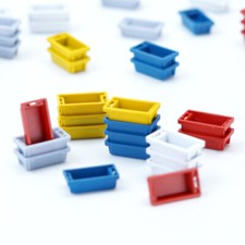 Model Railway Fish Boxes - OO Gauge Produce Trays - 1:76 Hornby Scale Dock Model