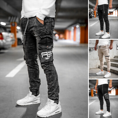 Cargohose Freizeithose Denim Laufhose Sport Jogger Cargo Herren Mix BOLF Motiv