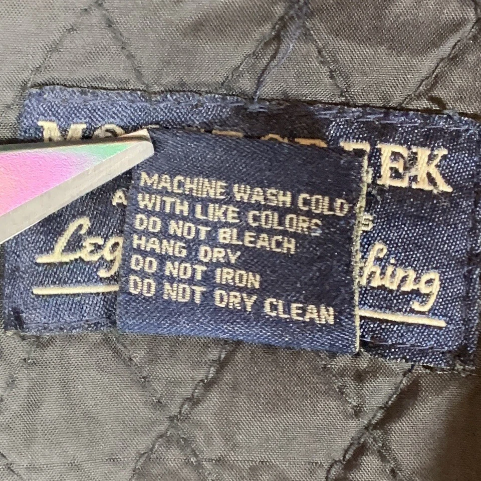 Moose Creek Men's XL Black Fleece Quilted Button Up Shirt Jacket Long Sleeve - Image 4 of 4