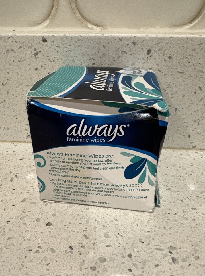 Always Feminine Wipes Fresh and Clean Individual Wipes To Go 20 Ct