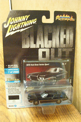 2019 Johnny Lightning Street Freaks Blacked Out 1972 Ford Gran Torino Sport