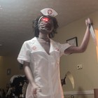 Party City Animated Faceless Nurse W/ Box Retired Halloween Prop Animatronic — photo 8