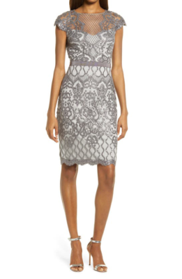 TADASHI SHOJI MIRANDA SEQUIN EMBROIDERED MIST SHEATH DRESS sz 12 | eBay TADASHI SHOJI MIRANDA SEQUIN EMBROIDERED MIST SHEATH DRESS sz 12 | eBay