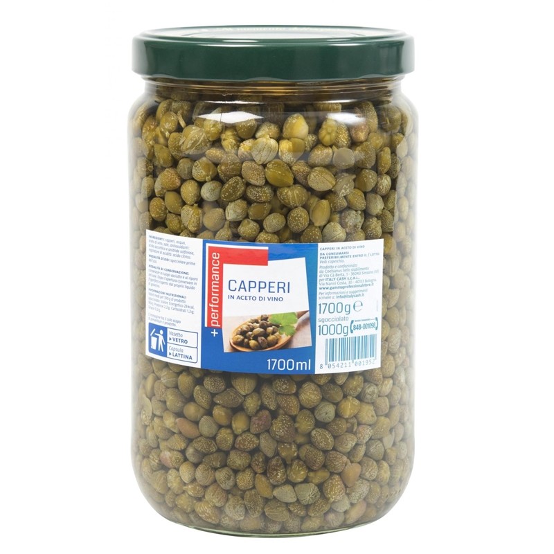 Capperi di in Aceto di Vino - Cartone 6 Pezzi
