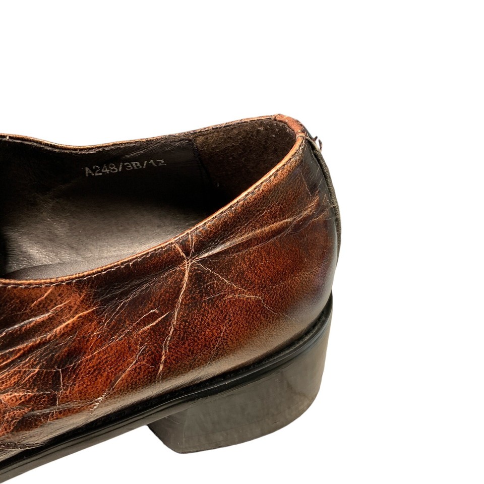 Zota Mens Dress Formal Oxford Pointed Toe Leather Brown Comfort Shoe