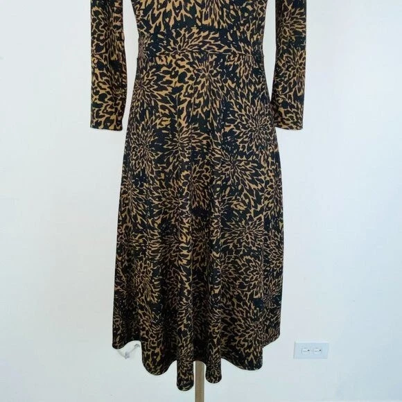 Vestido Land's End Abstracto Estampado Floral Línea A XS 2 - 4 Foto 4 de 4