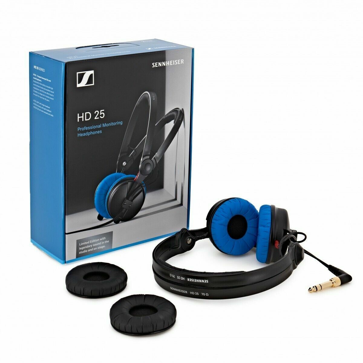 encanto científico asiático Sennheiser HD25 Blue Limited Edition DJ Headphones Split Headband + Black  Pad 4044155257731 | eBay