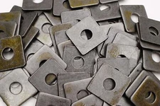 (40) Plain Steel 5/8 x 2 Square Plate Washers 3/16 Thick Unplated