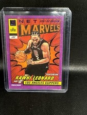 2021-22 Donruss #17 Kawhi Leonard Net Marvels Press Proof Purple