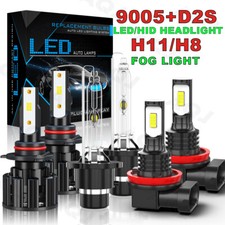 For 11-2013 Mazda 6 9005d2sh11 Led Hid Headlight Fog Lamp Hilo Beam Kit White