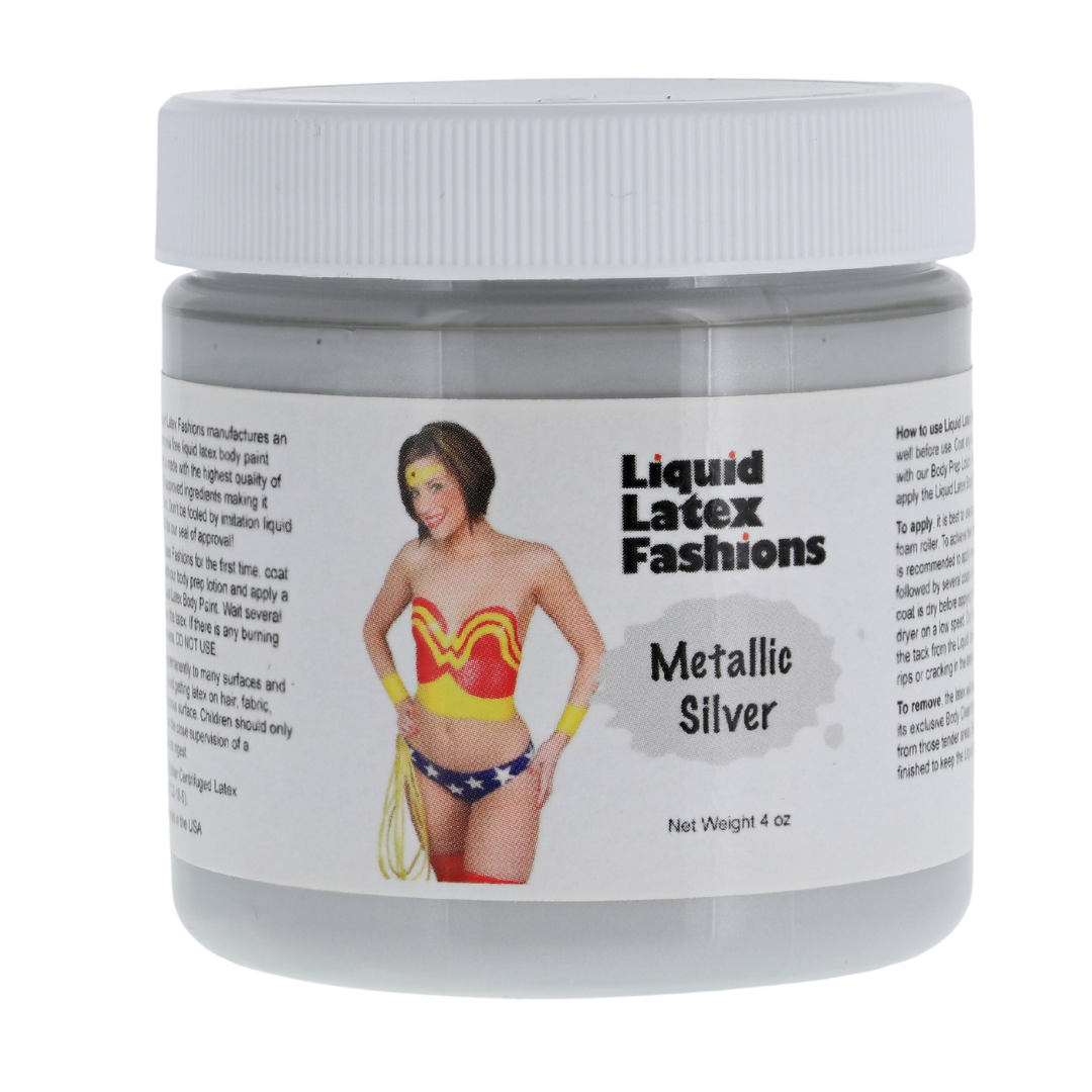 Liquid Latex Fashions Body Paint, Metallic Silver, 4 Ounce eBay