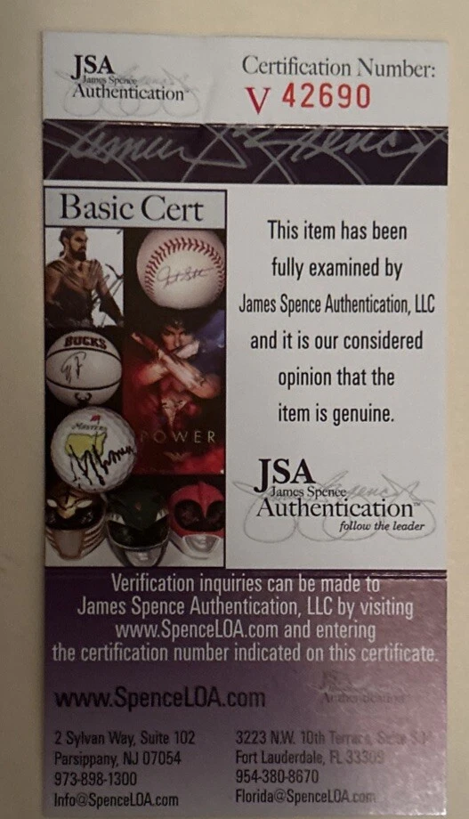 克里斯·阿切尔 匹兹堡海盗队 亲笔签名 签名 棒球 JSA 正品证书 * * 状况完好 * * — 第 3/4 张图片