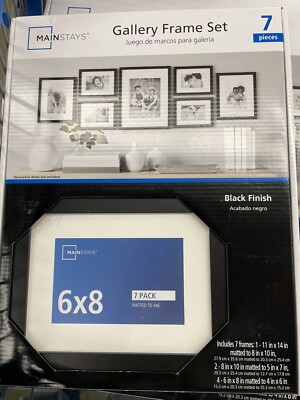 Mainstays Gallery Frame Set NEW - 7 frames - Multiple Sizes