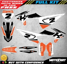Custom decal kit SPRINT style Stickers to fit KTM SXF 250 450 2019 2020 models