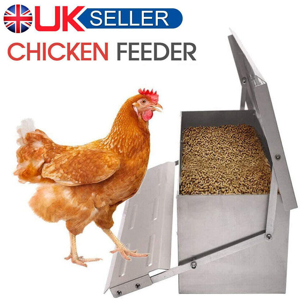 5KG Automatic Treadle Chicken Feeder Poultry Self Opening Ratproof