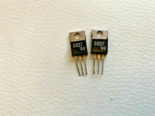 5  Pieces | 2SD837 Transistor NPN 60v 4,0a 1,4w SANYO ECG261 
