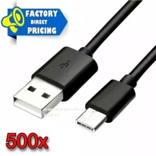 500x Charger Cable For Samsung Galaxy S24 S23 S22 S21 S20 Ultra Bulk Wholesale