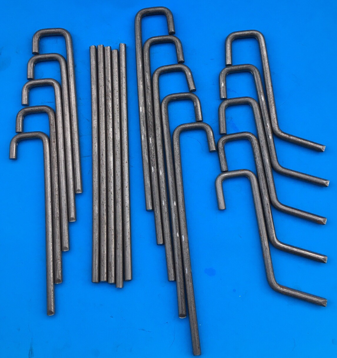 20 pc 5/16" UNIVERSAL EXHAUST BENDABLE BENT ROD WELD ON PIPE MUFFLER HANGER ROD eBay