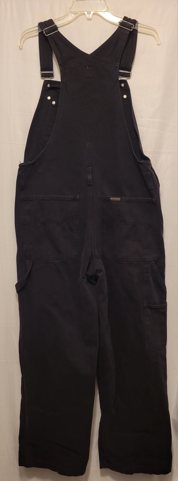Rare 90s Calvin Klein Overalls Black Denim Womens Size Large image 8