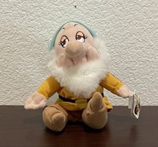 Walt Disney Snow White Dwarf Mouseketoys W/Tag 8  Plush Bean Bag BASHFUL