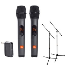 Jbl Wireless Microphone System (2-pack) W/ Charger And 4-rechargeable Batteries