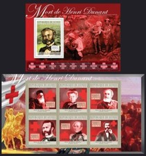 Guinea 2010 MNH MS+SS, Red Cross, Henry Dunant, Nobel in Peace Mi 7683-7688